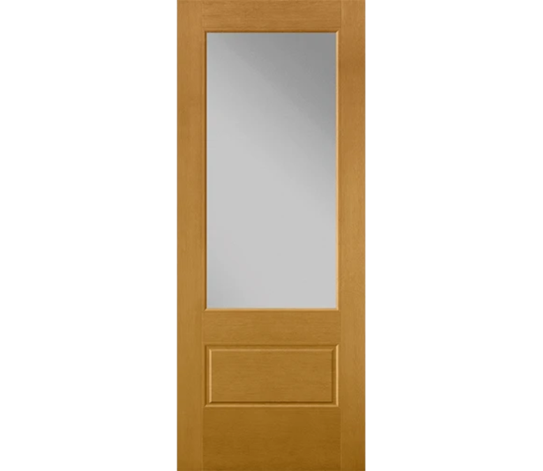 Bluffton 3 Quaters Light Fiberglass Entry Door